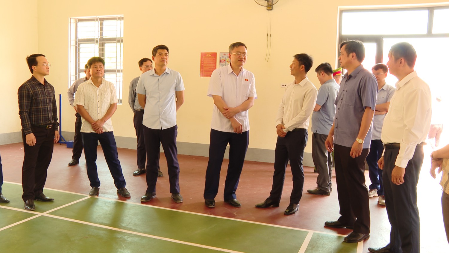 Đoàn công tác khảo sát thực tế tại trường THCS Quài Nưa